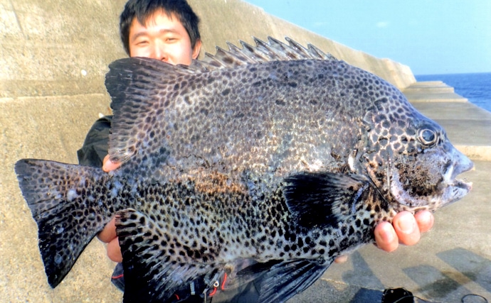 磯釣りのメッカ黒島へ！大型魚をキャッチ＆キャッチ！【大里港の沖堤防】