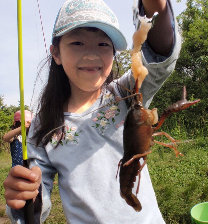 淡水小物釣行：子供と一緒にザリガニ釣り！【愛知県・岩倉市自然生態園】