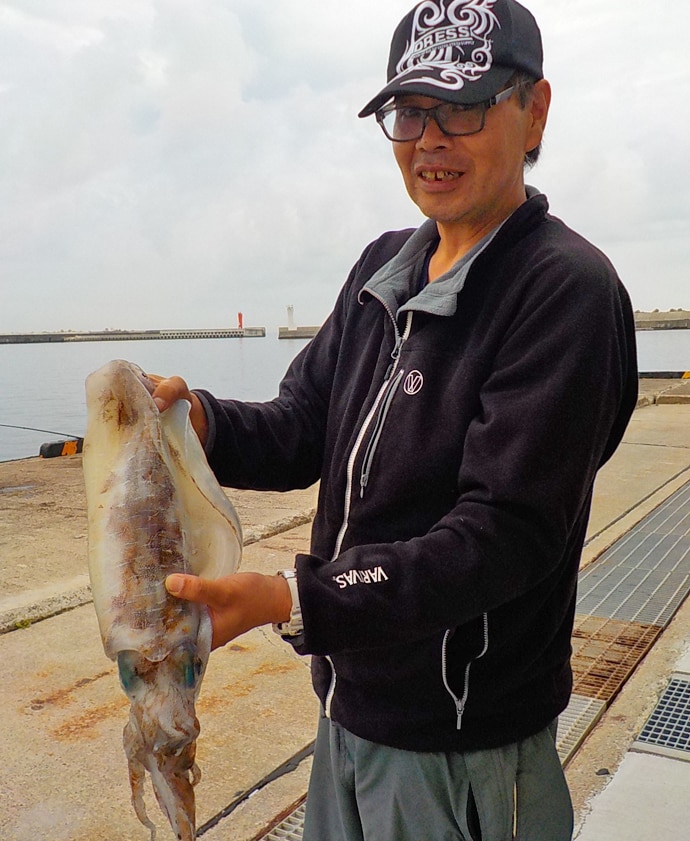 アジ泳がせ釣行記：人気堤防でアオリイカ2杯【神奈川県・三崎港】