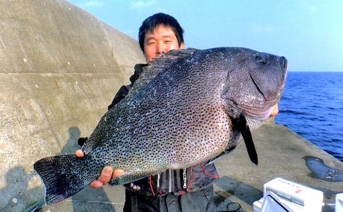 磯釣りのメッカ黒島へ 大型魚をキャッチ キャッチ 大里港の沖堤防 Tsurinews