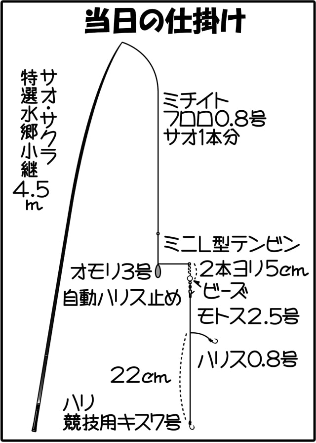ハゼのミャク釣り：最大17cm！良型中心17尾【和歌山県・紀ノ川】