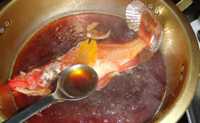 釣果レシピ紹介 アカハタの煮付け 外道魚 いやいや味は天下一品 Tsurinews Part 2