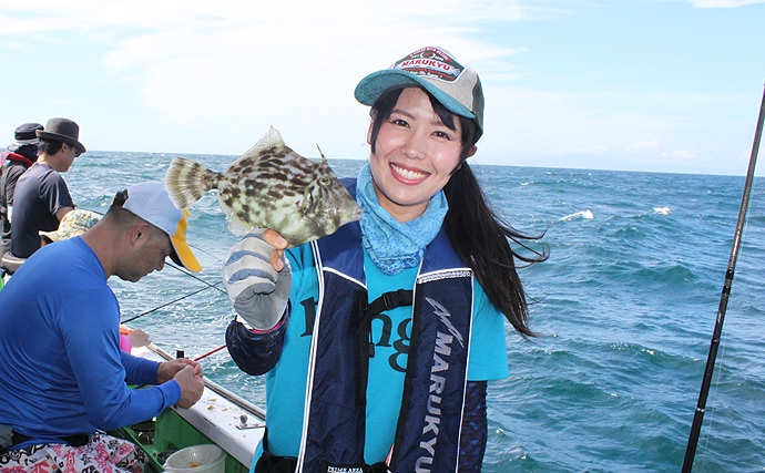 船カワハギ釣行 そらなさゆりがシーズン初挑戦 神奈川県 儀兵衛丸 Tsurinews