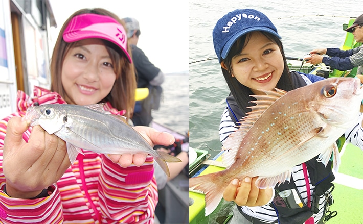 人気アングラーズアイドルと一緒に船釣りが出来るイベントを開催