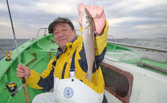 キス釣り最難関の落ちギス釣り　トップは54尾！【神奈川県・弁天屋】