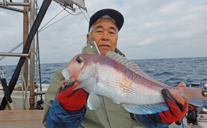 玄界灘沖五目釣行 48cm甘鯛にレンコ平均36尾【福岡県・金生丸