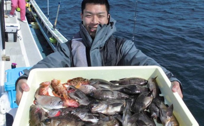 【伊良湖沖＆志摩沖】船釣り根魚最新釣果情報　46cmオニカサゴ！