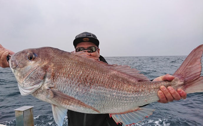 【響灘】ジギング＆タイラバ最新釣果　76cmマダイに9.5kgブリ