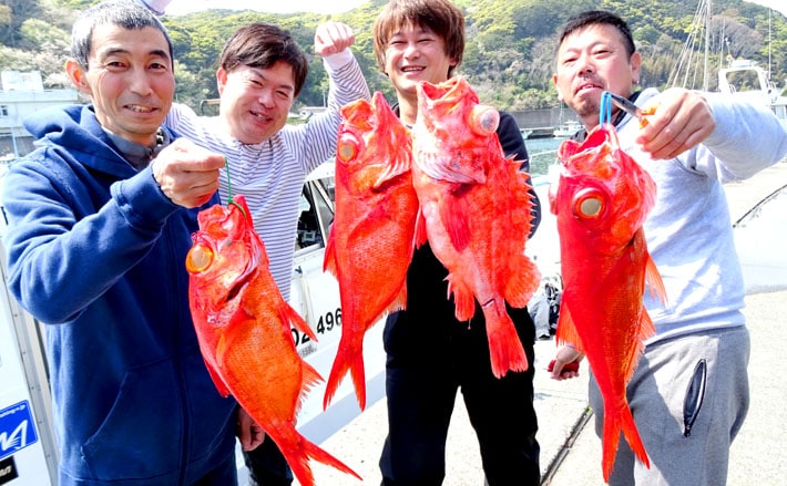ディープジギングで話題の『新島キンメ』60cm登場【静岡県・下田