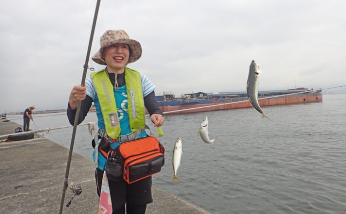 大阪湾の波止サビキ釣り解説 豆アジを1時間で100匹釣る方法 Tsurinews