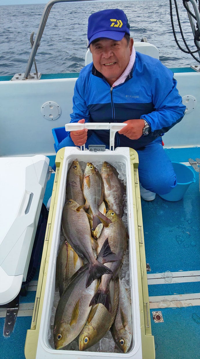 【玄界灘】沖釣り釣果速報　35kg特大アラなど多様な魚種でクーラー満タン