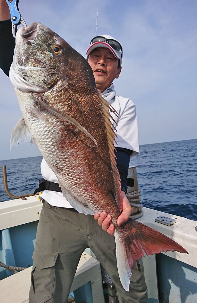 【響灘】マダイ沖釣り釣果速報　92cm10kg超えのビッグサイズも