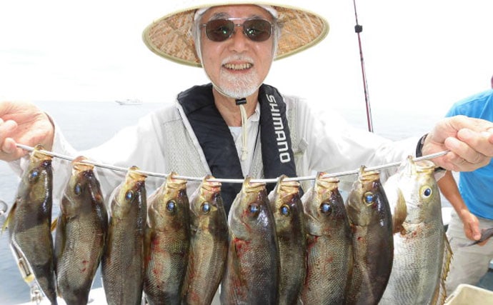 【愛知県】沖でのエサ釣り釣果速報　キス3桁に抱卵イサキも爆釣！