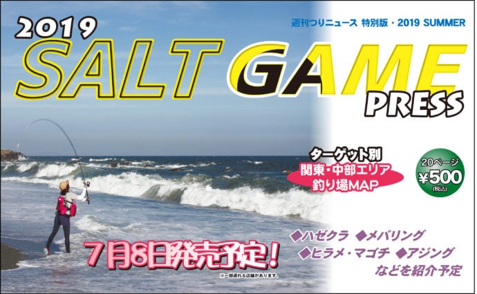 陸っぱりルアー釣り専門紙『SALT GAME PRESS 2019』発売決定！