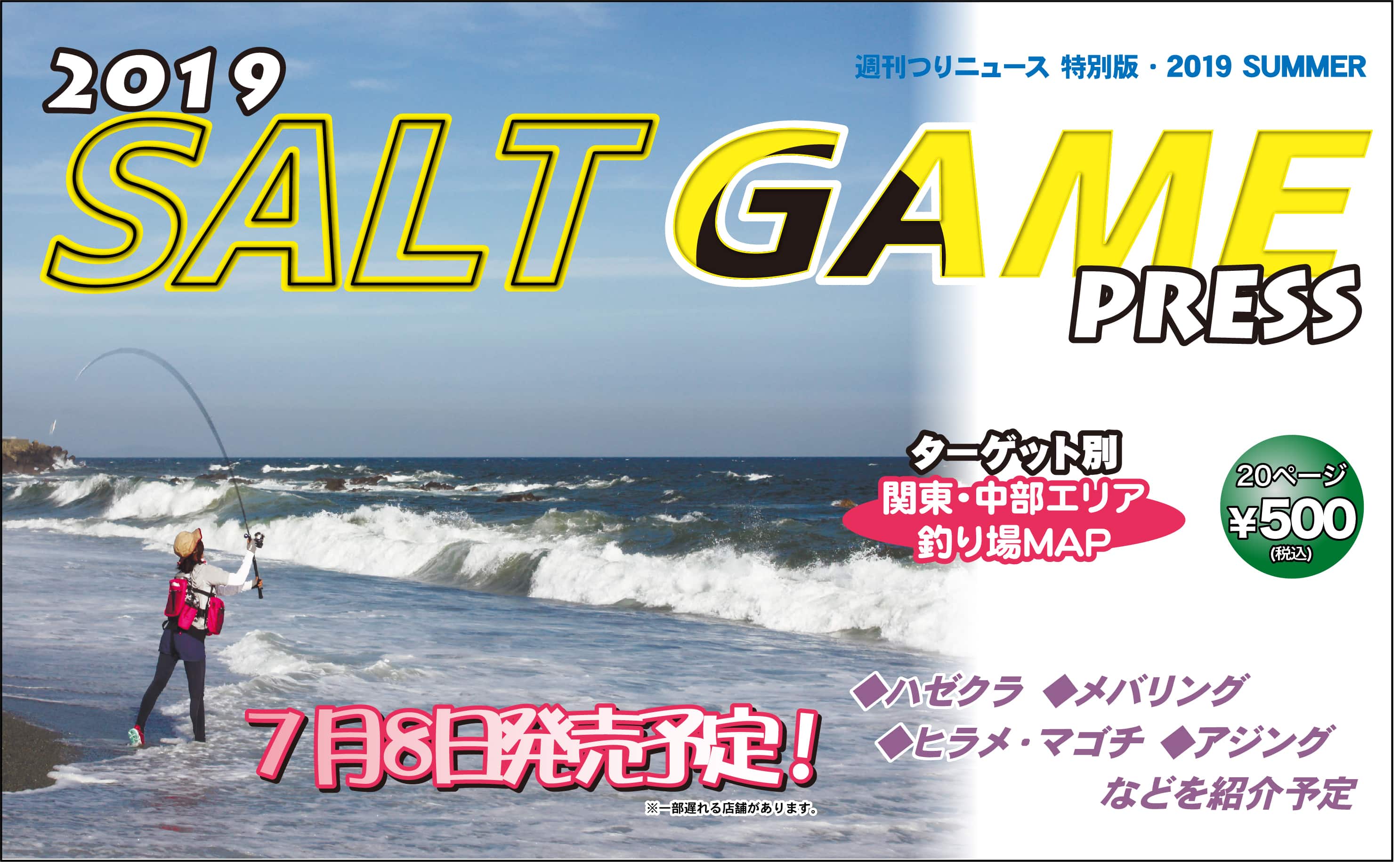 陸っぱりルアー釣り専門紙 Salt Game Press 19 発売決定 Tsurinews