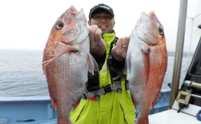 【千葉＆茨城】沖釣り釣果速報　6kg大ダイに旬のイサキ50尾！