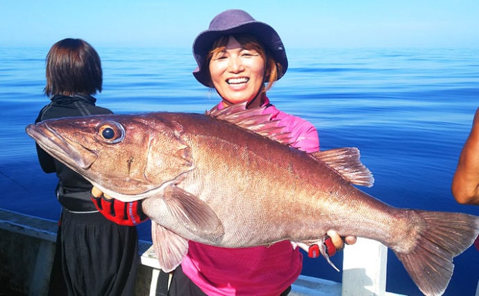 スロージギングで超高級魚7kg『アラ』登場　ゲストも良型多彩【石川】