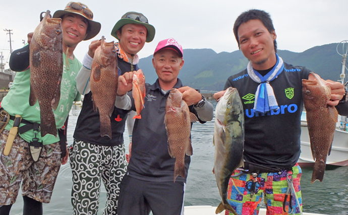 【三重県】沖釣り釣果速報　オニカサゴ数釣りに秋アオリも開幕！