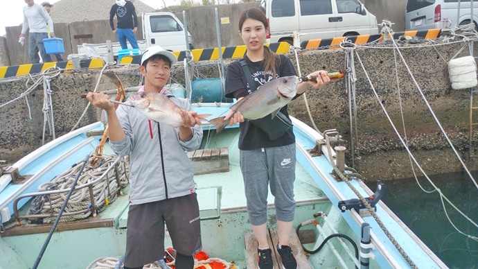 【福岡県】沖のエサ釣り最新釣果　55cmアマダイに3kgタカバ