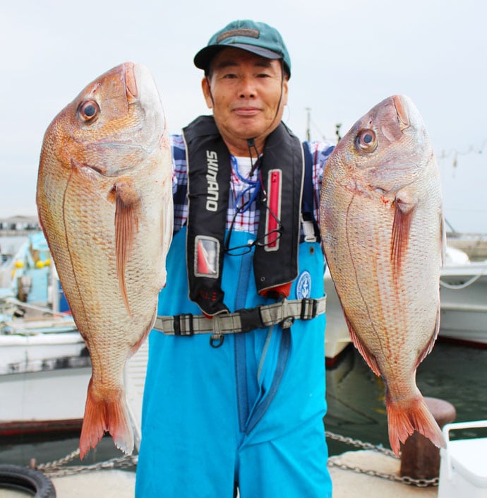 【愛知県】エサ釣り最新釣果　良型マダイにタチウオは100尾超え！
