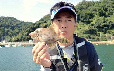 陸っぱりカワハギ釣り堪能　2時間で本命2ケタ釣果【熊本県・天草】