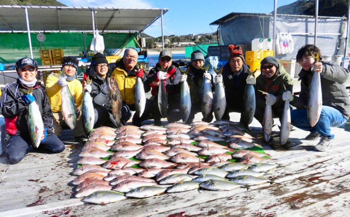 【三重】海上釣り堀最新釣果　グループでマダイ57匹にワラサ12匹など