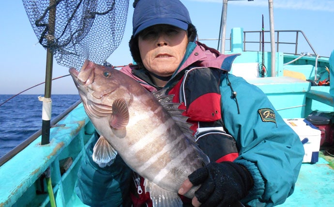 外房で高級魚マハタがアタリ年　5.8kg頭に船中30尾と絶好調【大吉丸】