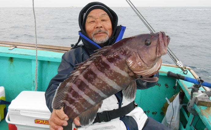 外房で高級魚マハタがアタリ年　5.8kg頭に船中30尾と絶好調【大吉丸】