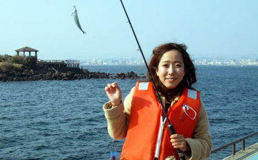 初心者でも簡単サビキ釣りでトウゴロウイワシ入れ食い【桜島海づり公園】