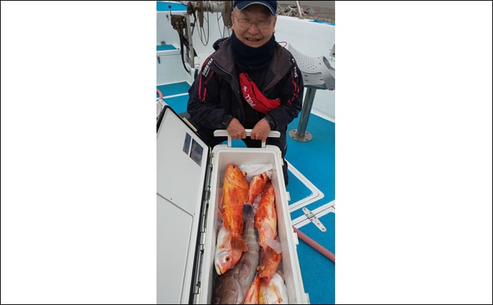 【玄界灘】沖のエサ釣り最新釣果　五目釣りでタカバやアオナなど根魚好調