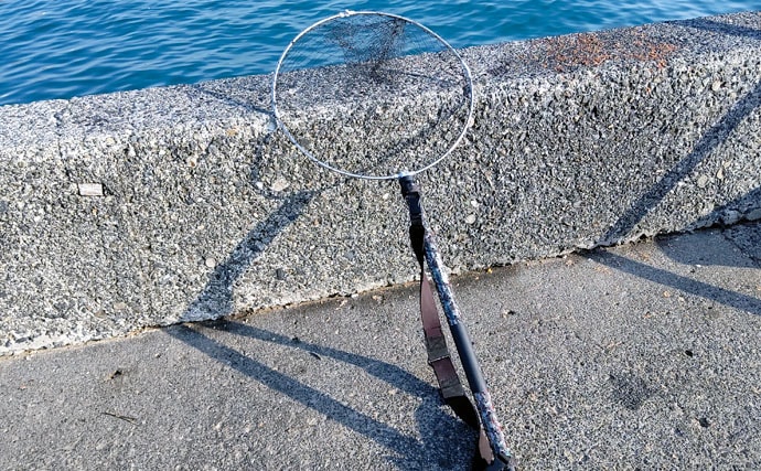 フカセ釣りにおける『玉網』の段取りを解説　何よりも先に準備が正解？