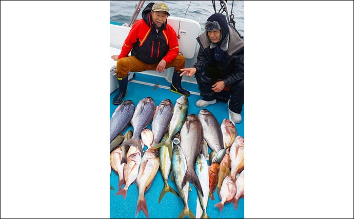 【玄界灘】沖のエサ釣り最新釣果　終盤戦のメダイ五目で多彩釣果