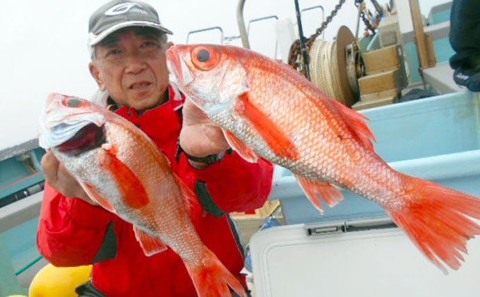 【愛知】沖のエサ釣り最新釣果　ヒラメ＆赤ムツ好調にカサゴ数釣りも
