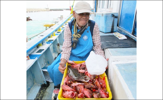 【愛知】沖のエサ釣り釣果情報　ウタセ五目釣りで絶品尺メバル　