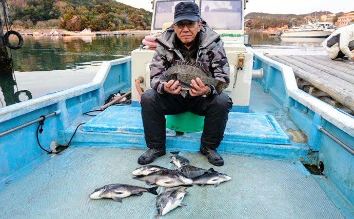 【三重】カカリ釣り最新釣果　イカダエギングで春アオリイカ好調