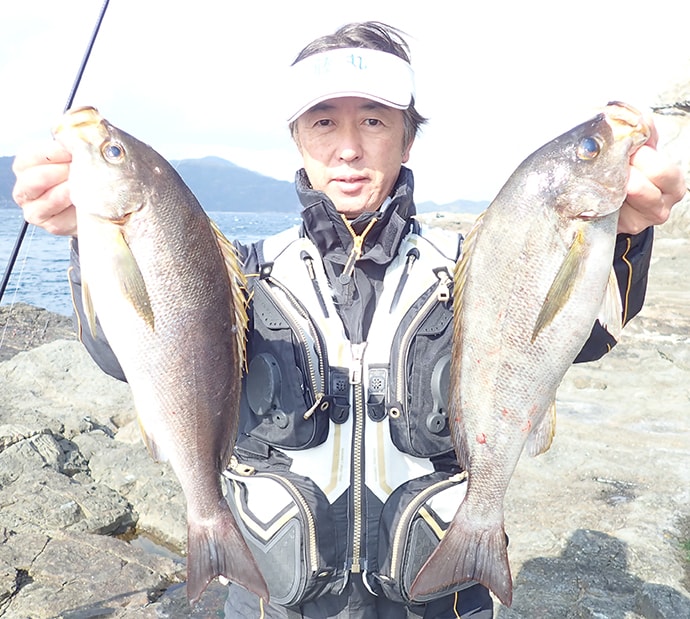 磯フカセ釣りで良型イサキに挑戦　45cm級2ケタ手中【鹿児島・上甑島】