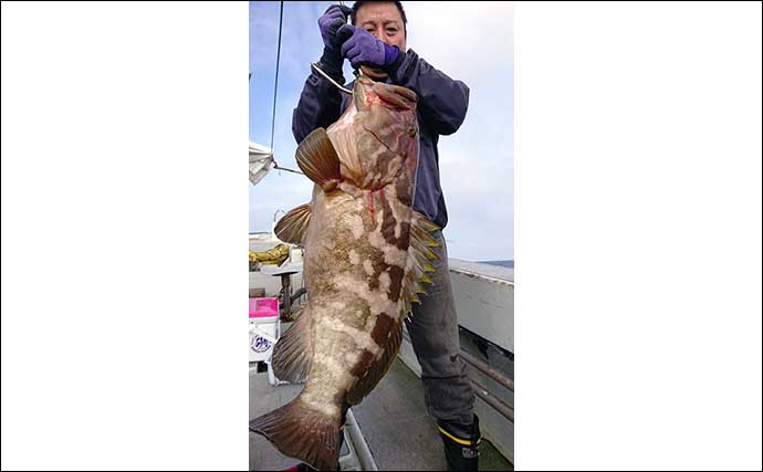 【玄界灘】沖のエサ釣り最新釣果　35kg超大型『アラ』堂々浮上