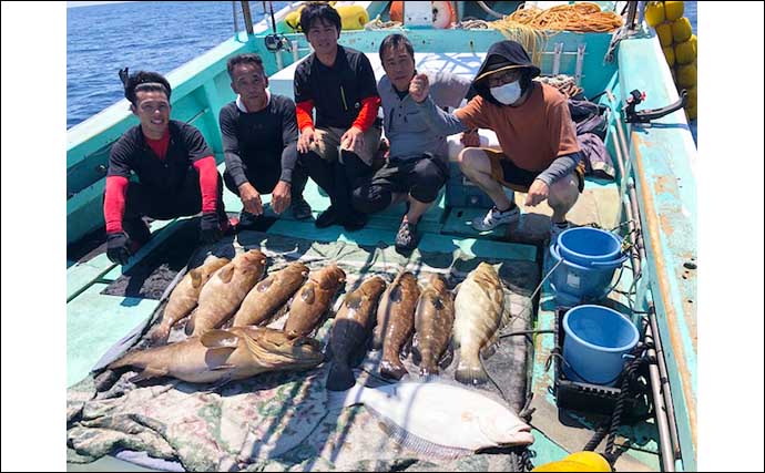 【福岡】沖のエサ釣り最新釣果　泳がせで25kg超大型アラ浮上