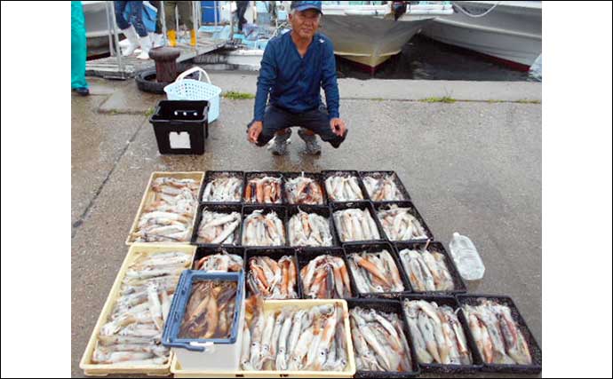 【愛知】沖釣り最新釣果　イシダイ船中24匹にスルメイカ282匹など