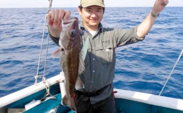 遠州灘で本命アラ顔見せ　ゲストに高級魚オニカサゴ【静岡・わし丸】　