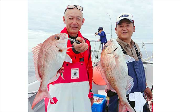 【福岡】沖のエサ釣り最新釣果　タイラバ＆テンヤマダイで数釣り堪能