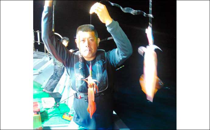 【玄界灘】夜焚きイカ釣り最新釣果　1人100尾オーバーで数釣り好機