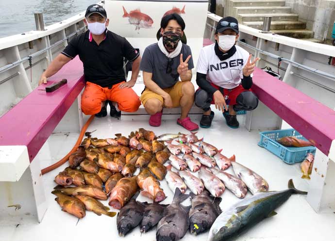 【福岡】沖のエサ釣り最新釣果　イカ泳がせ釣りで19kgヒラマサ堂々浮上