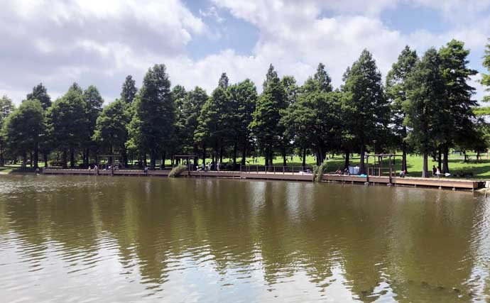 淡水『好』釣り場：都立舎人公園　遊具も充実で子連れ釣行にも【東京】