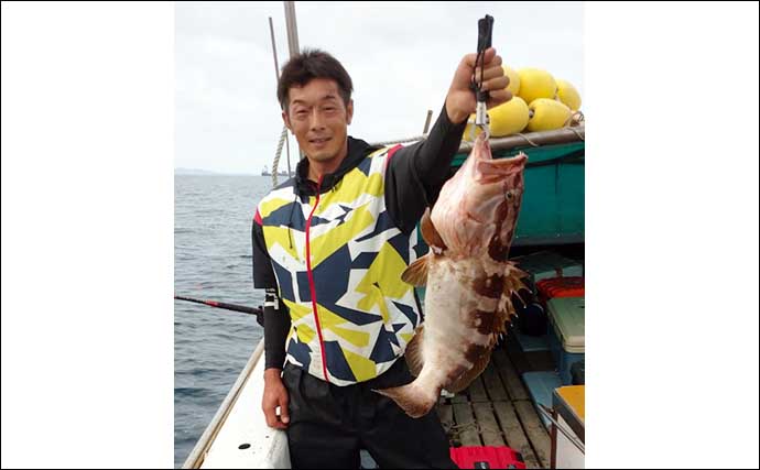 【福岡】沖のエサ釣り最新釣果　泳がせ釣りで大型アラにマダイが浮上