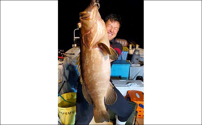 【福岡】沖のエサ釣り最新釣果　泳がせ釣りで大型アラにマダイが浮上