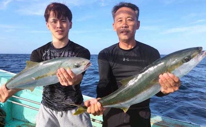 【福岡】沖のエサ釣り最新釣果　落とし込み＆泳がせ釣りで青物好調