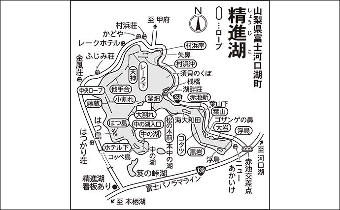 今週のヘラブナ推薦釣り場【山梨県・精進湖】