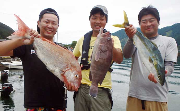 【三重】沖釣り最新釣果　良型マダイに大型アオリにヒラメ大釣りなど