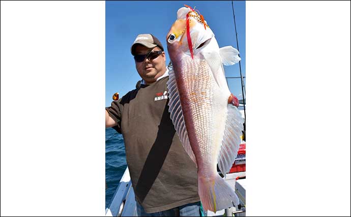 【三重・福井】沖のルアー釣り最新釣果　タイラバで80cm級頭に大型続々